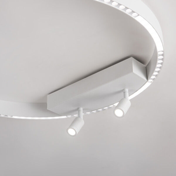 FL5807/1+2 WH белый 40W 3000K/4200K/6400K D600*95 (без ПДУ)