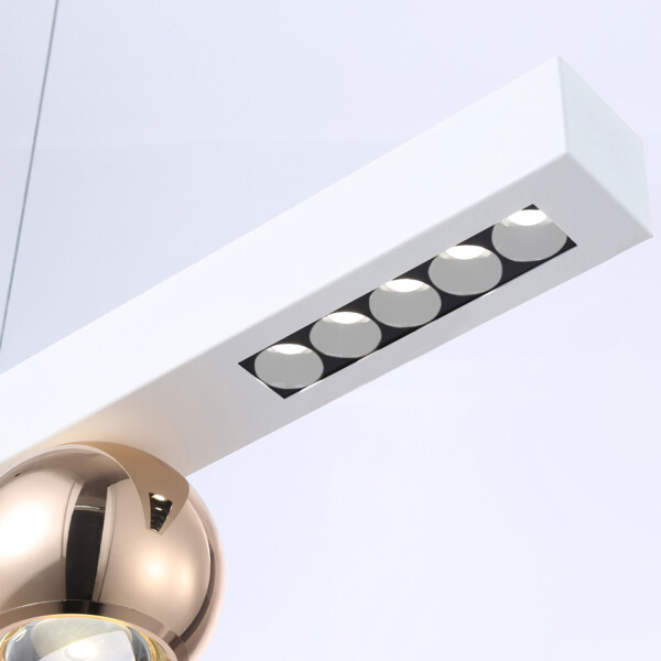 FL5955 WH/GD белый/золото 4200K 18W 1000*70*1200 (Без ПДУ)