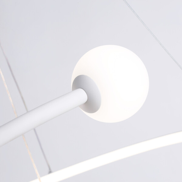 FL66299 WH белый 39W 3000K-6400K+G9 D500*1200 (ПДУ ИК)