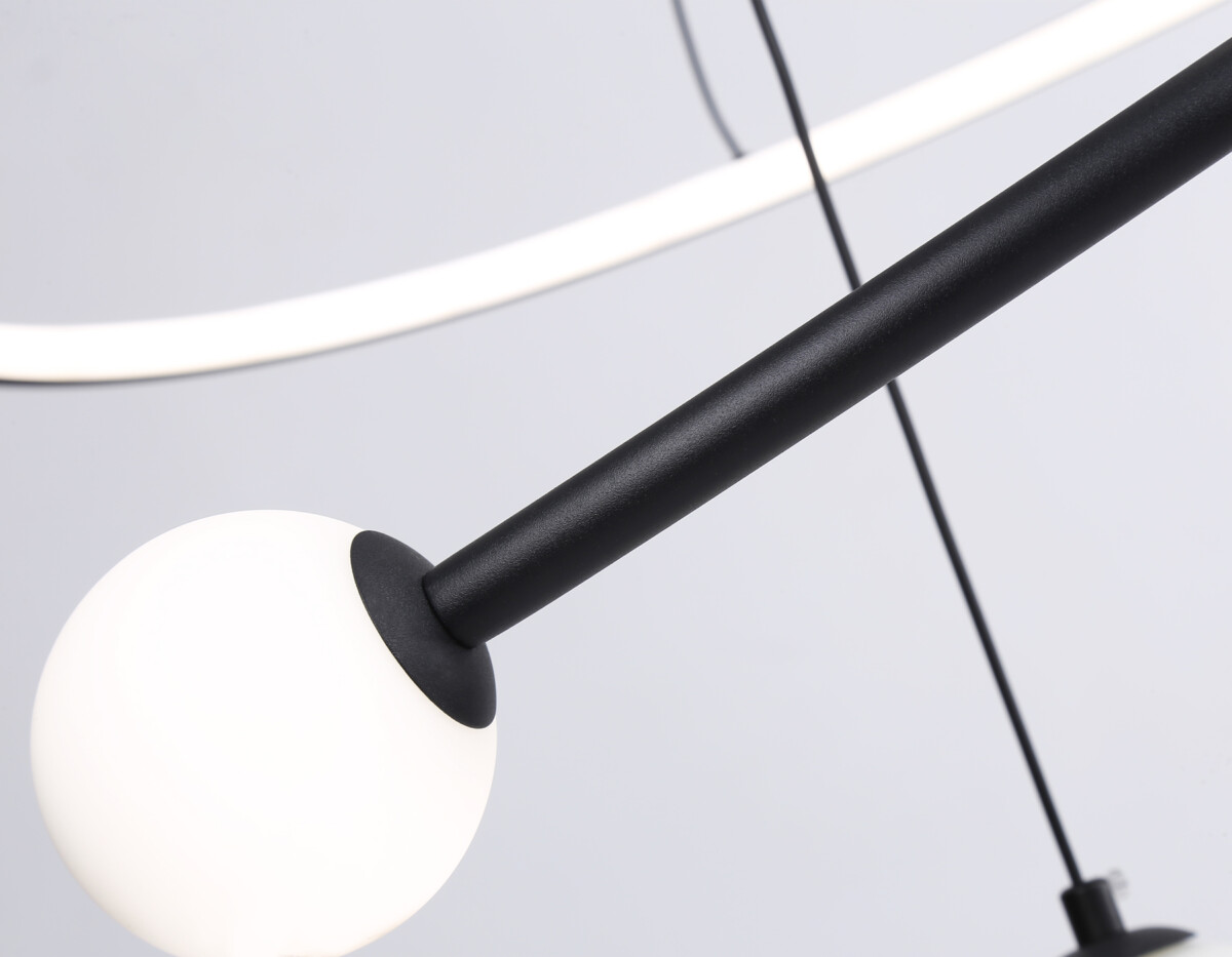 FL66303_macro1 FL66303 BK черный 39W 3000K-6400K+G9 D500*1200 (ПДУ ИК) — изображение 1