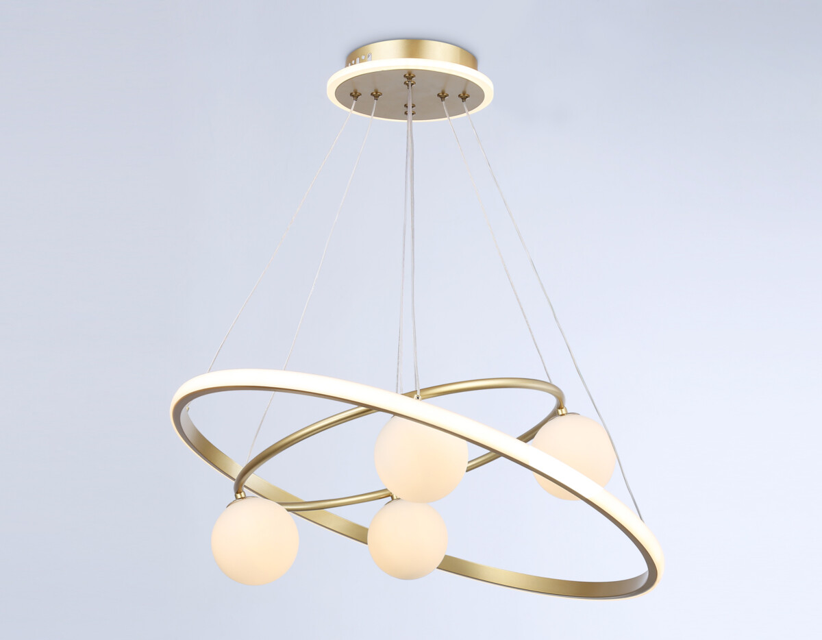 FL66324/1+4 GD золото 69W 3000K-6400K+G9/4 D600/400*1200 (ПДУ ИК) — изображение 3