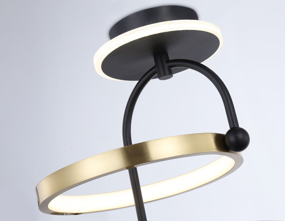 FL66424 BK/GD черный/золото 3000K/4200K/6400K 15W 240*220*347.7 (Без ПДУ) — изображение 1