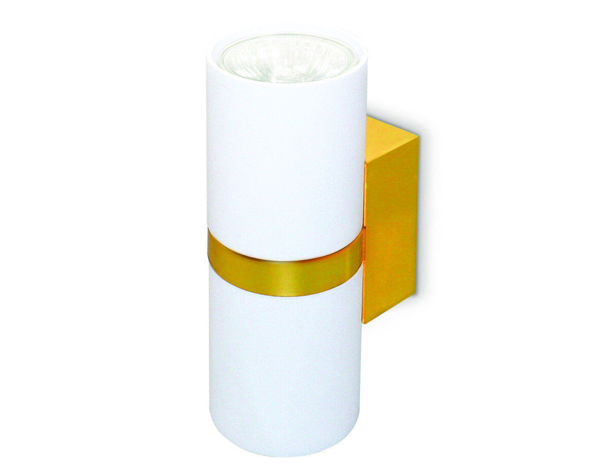 FW242/2 WH/GD белый/золото GU10*2 max 12W 155*60*76 — изображение 4