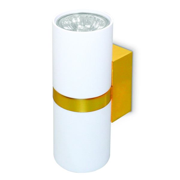 FW242/2 WH/GD белый/золото GU10*2 max 12W 155*60*76