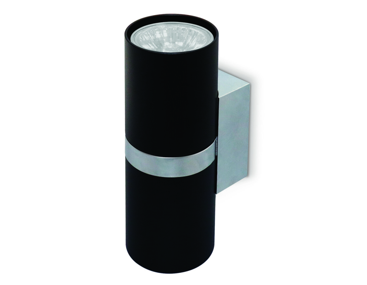 FW243/2 BK/CH черный/хром GU10*2 max 12W 155*60*76 — изображение 1