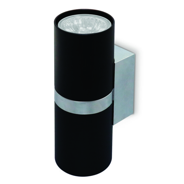 FW243/2 BK/CH черный/хром GU10*2 max 12W 155*60*76