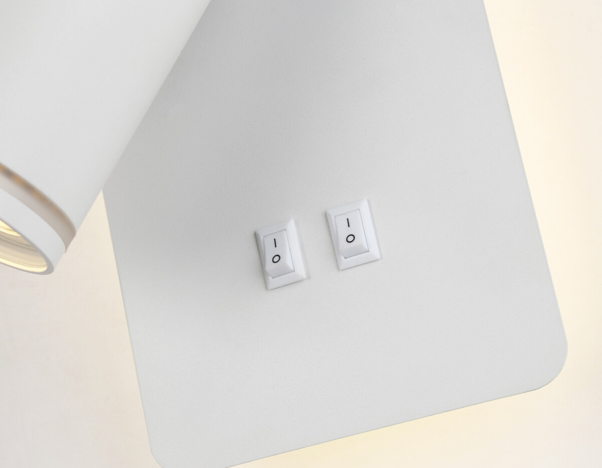 FW2465_macro1 FW2465 WH белый GU10 max 12W+LED 4200K 9W 185*105*150 — изображение 1