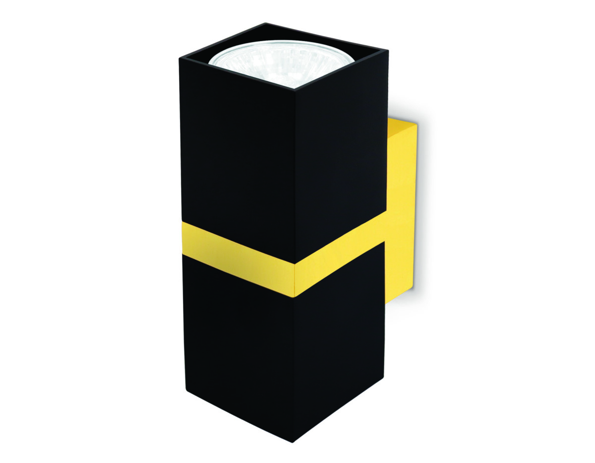 FW246/2 BK/GD черный/золото GU10*2 max 12W 155*61*80 — изображение 1