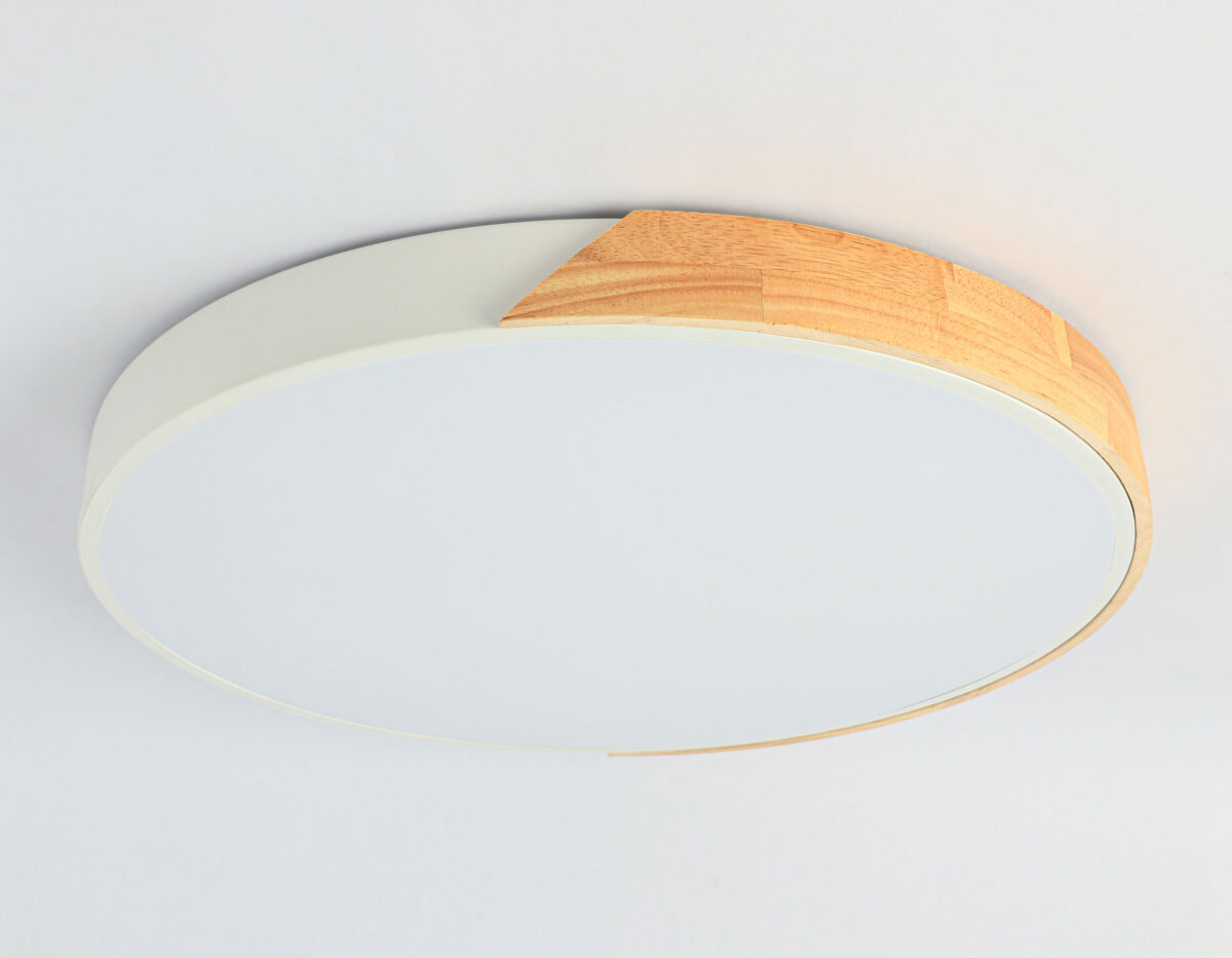 FZ1300 WH/LW белый/светлое дерево 36W 5000K D400*50 (без ПДУ) — изображение 1