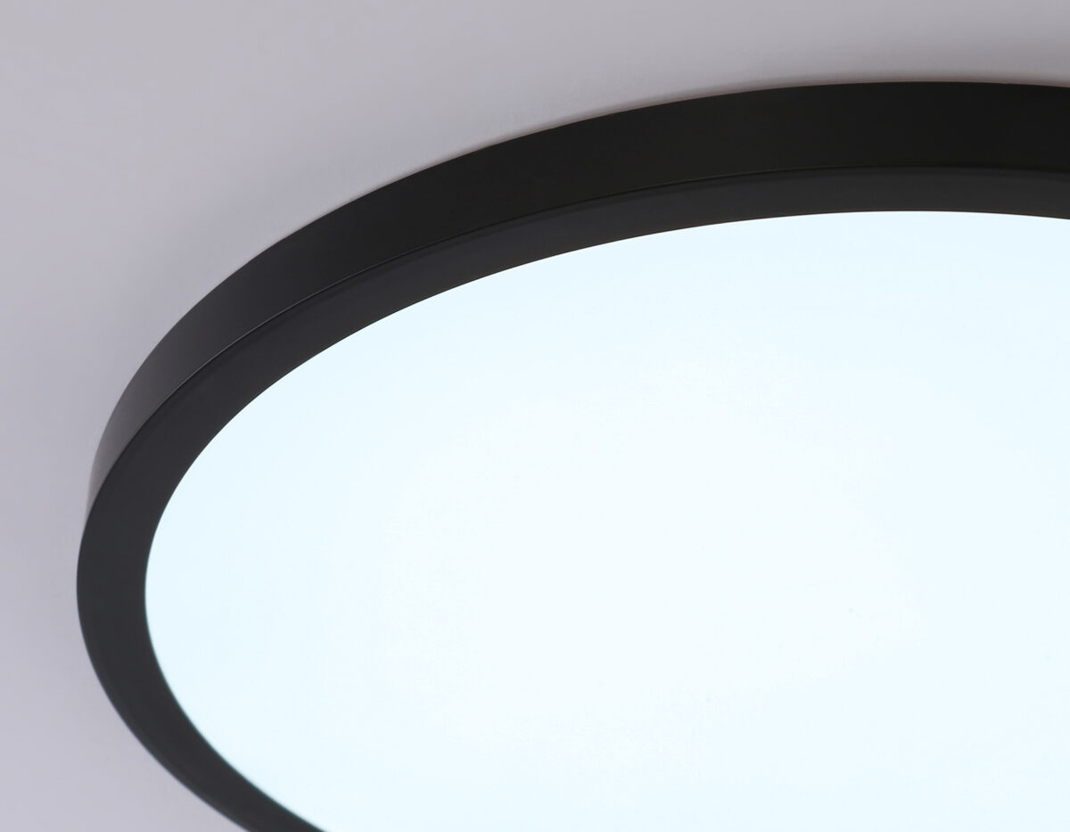 FZ1957_macro1 FZ1957 BK черный IP54 26W 5000K D370*15 (Без ПДУ) — изображение 1