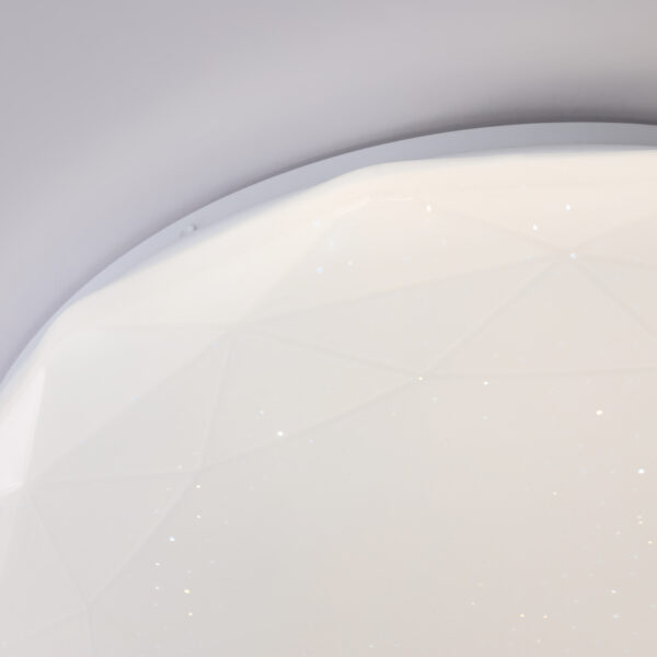 FZ417 WH белый IP20 46W 3000K-6500K+RGB D380*60 (ПДУ ИК)