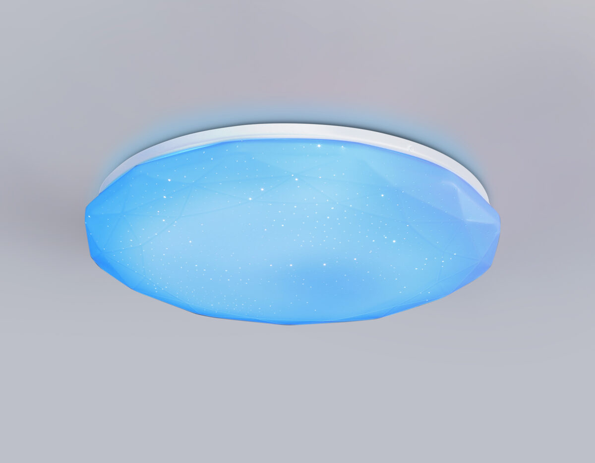 FZ417 WH белый IP20 46W 3000K-6500K+RGB D380*60 (ПДУ ИК) — изображение 9