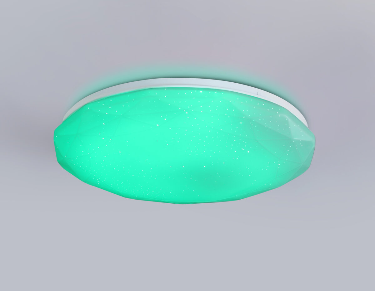 FZ417 WH белый IP20 46W 3000K-6500K+RGB D380*60 (ПДУ ИК) — изображение 10