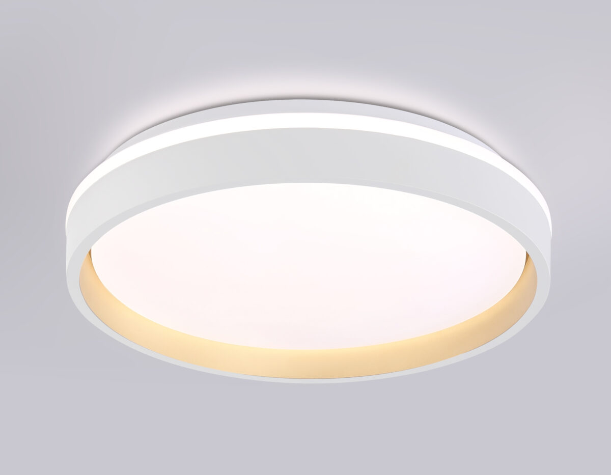 FZ601 WH/GD белый/золото IP20 46W 3000K-6500K+RGB D390*80 (ПДУ ИК) — изображение 3