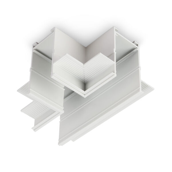 GL1041 WH белый коннектор T-образный для встраиваемого шинопровода Magnetic 220V 110*80*47