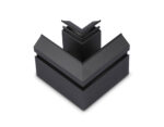GL1043 BK черный коннектор угловой для корпуса в натяжной потолок Magnetic 220V 100*100*61