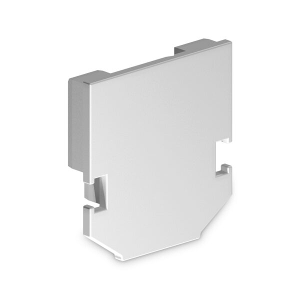 GL1063 WH белый заглушка для корпуса в натяжной потолок для шинопровода Magnetic 220V 61*61*9 (2шт)