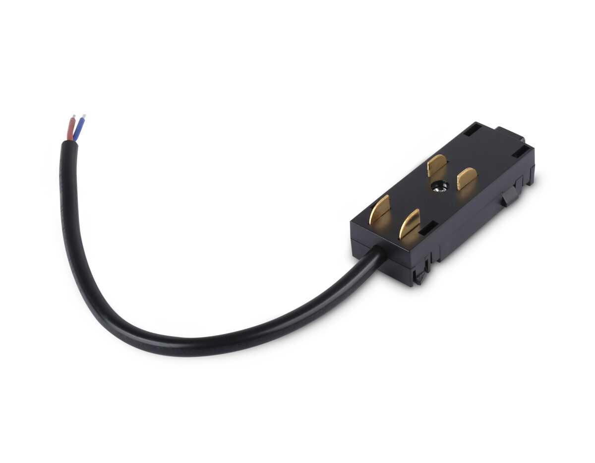 GL1102 BK черный ввод питания для шинопровода Magnetic 220V IP20 200*28.5*18 — изображение 1