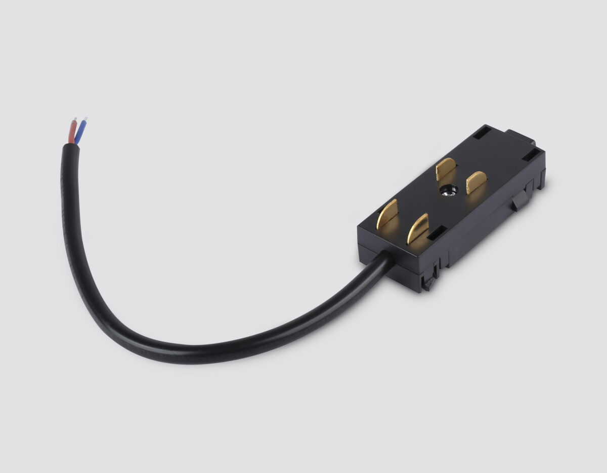 GL1102 BK черный ввод питания для шинопровода Magnetic 220V IP20 200*28.5*18 — изображение 2