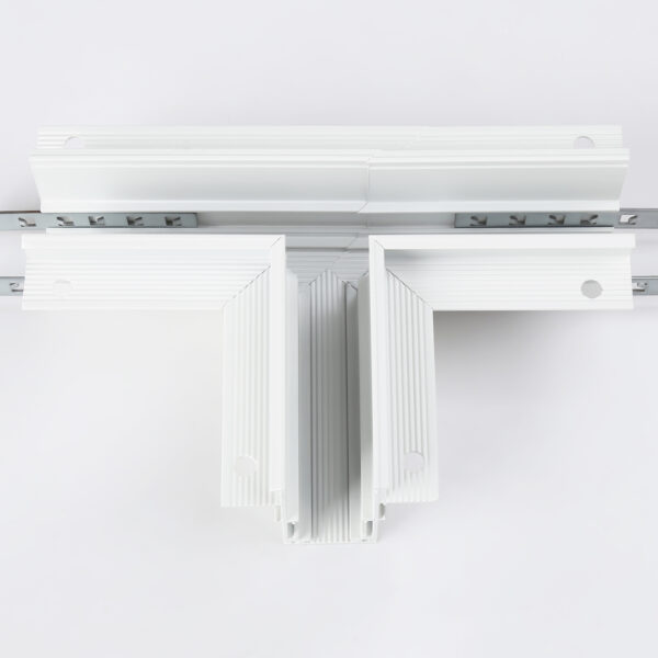 GL3355 WH белый коннектор т-образный встраиваемый 170*85*46,8