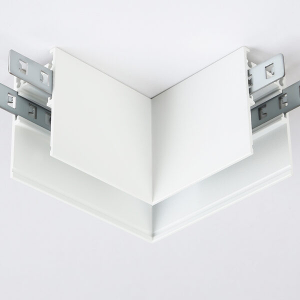 GL3369 WH белый коннектор угловой для накладного шинопровода 85*85*H53.7