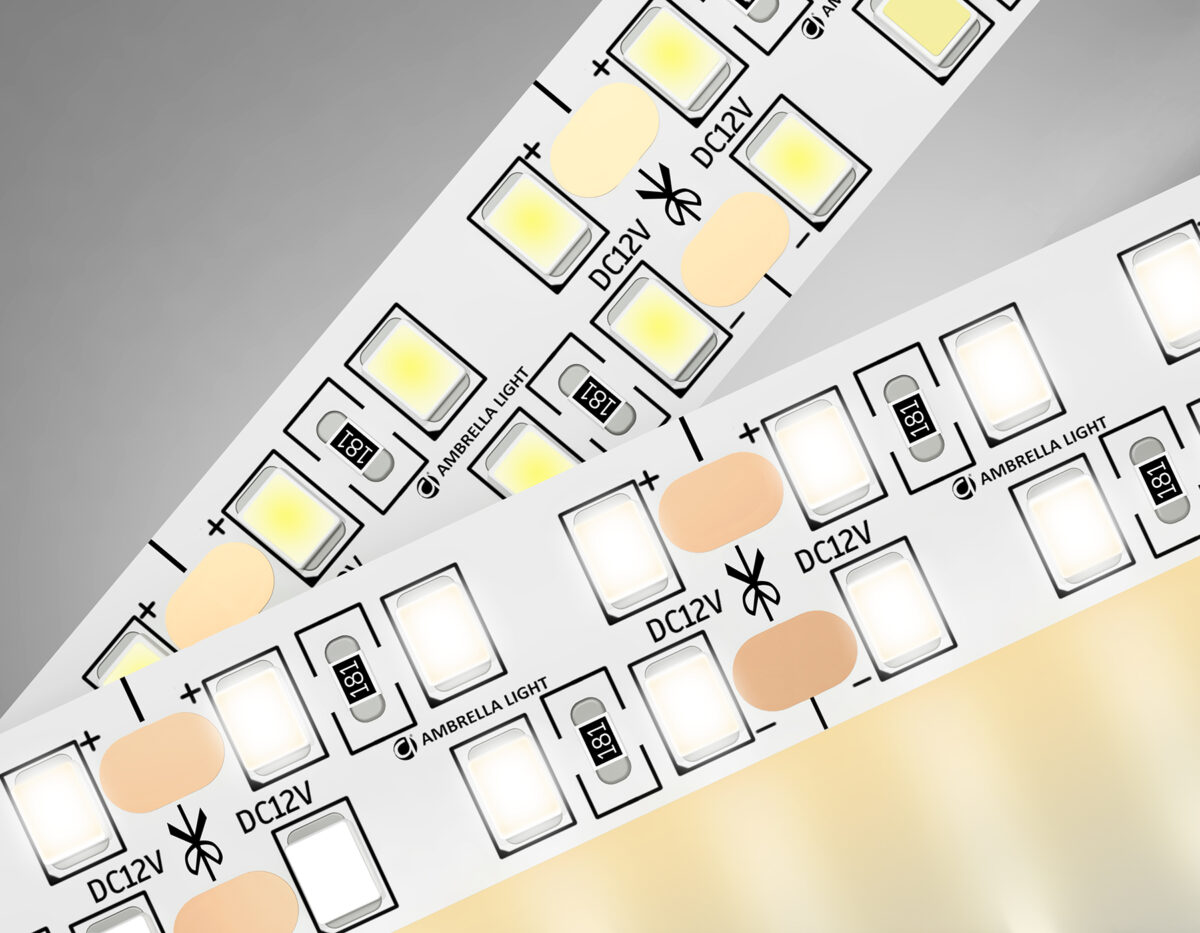 GS1601 2835 240Led/ 19.2W m/ 12V IP20 3000K/ 5000*14*1.2mm (2 конт.) — изображение 9