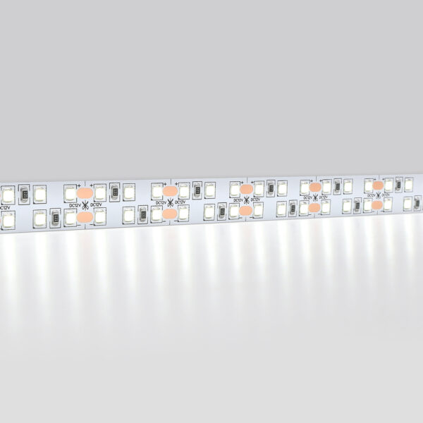 GS1703 2835 240Led/ 24W m/ 12V IP20 6500K/ 5000*10*1.2mm (2 конт.)