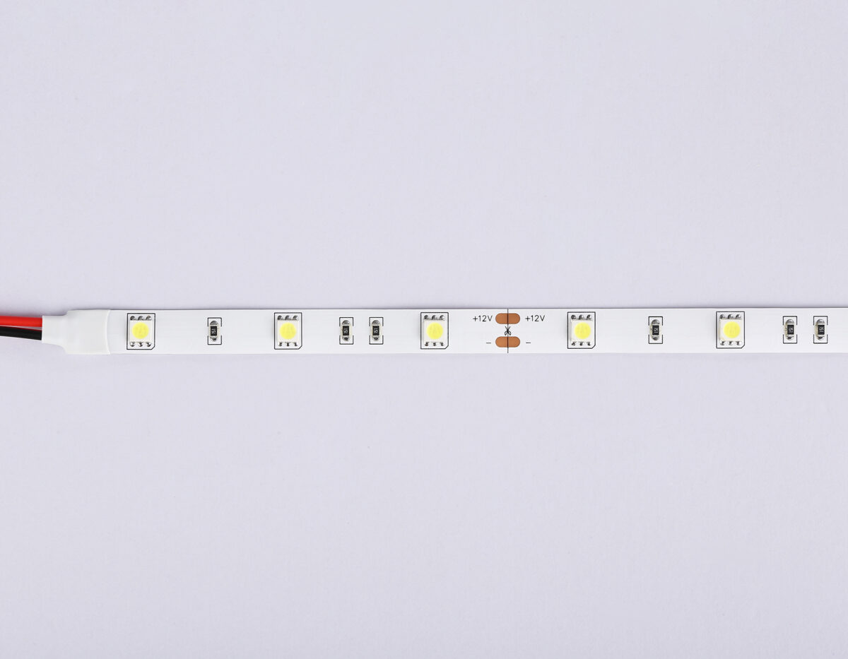 GS1803 5050 30Led/ 7.2W m/ 12V IP20 6500K/ 5000*10*1.87mm (2 конт.) — изображение 3