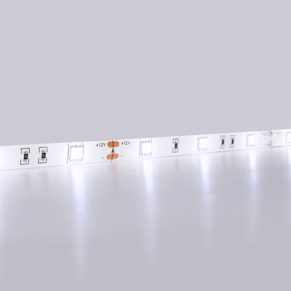GS1903 5050 30Led/ 7.2W m/ 12V IP65 6500K/ 5000*10*2.87mm (2 конт.)