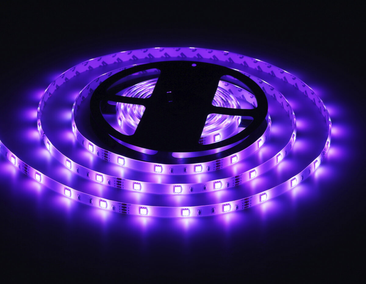 GS2501 5050 30Led/ 7.2W m/ 12V IP65 RGB/ 5000*10*2.87mm (4 конт.) комплект — изображение 4