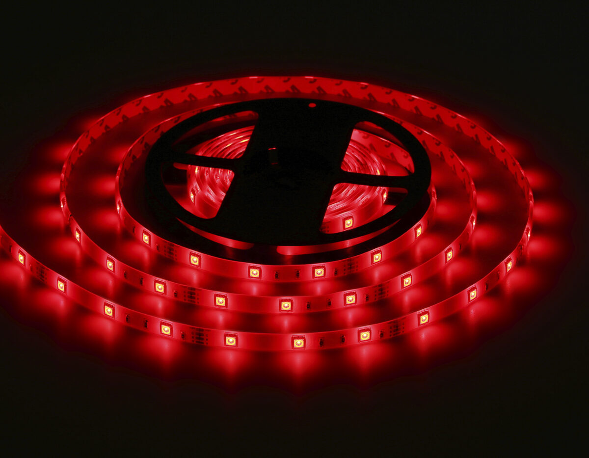 GS2501 5050 30Led/ 7.2W m/ 12V IP65 RGB/ 5000*10*2.87mm (4 конт.) комплект — изображение 9