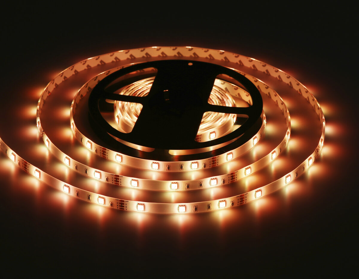 GS2501 5050 30Led/ 7.2W m/ 12V IP65 RGB/ 5000*10*2.87mm (4 конт.) комплект — изображение 10