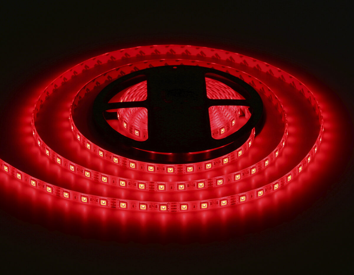 GS2502 5050 60Led/ 14.4W m/ 12V IP65 RGB/ 5000*10*2.87mm (4 конт.) комплект — изображение 9