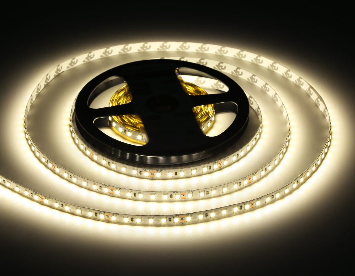 GS3102 2835 120Led/ 10W m/ 24V IP20 4500K/ 5000*8*1.2mm (2 конт.) — изображение 7