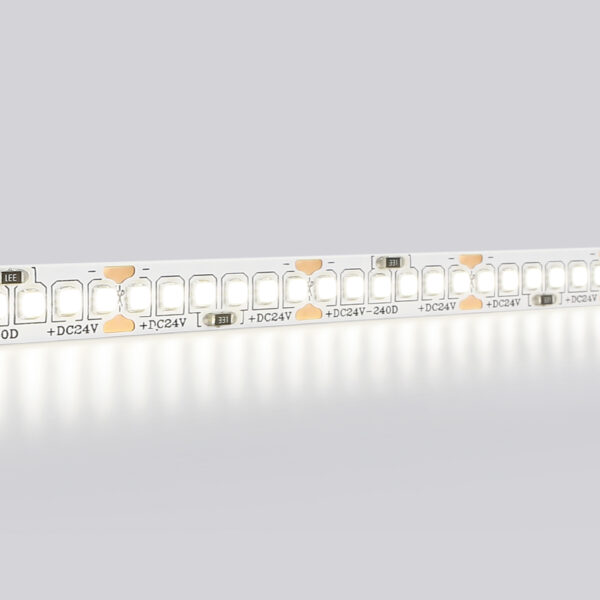 GS3402 2835 240Led/ 20W m/ 24V IP20 4500K/ 5000*10*1.2mm (2 конт.)