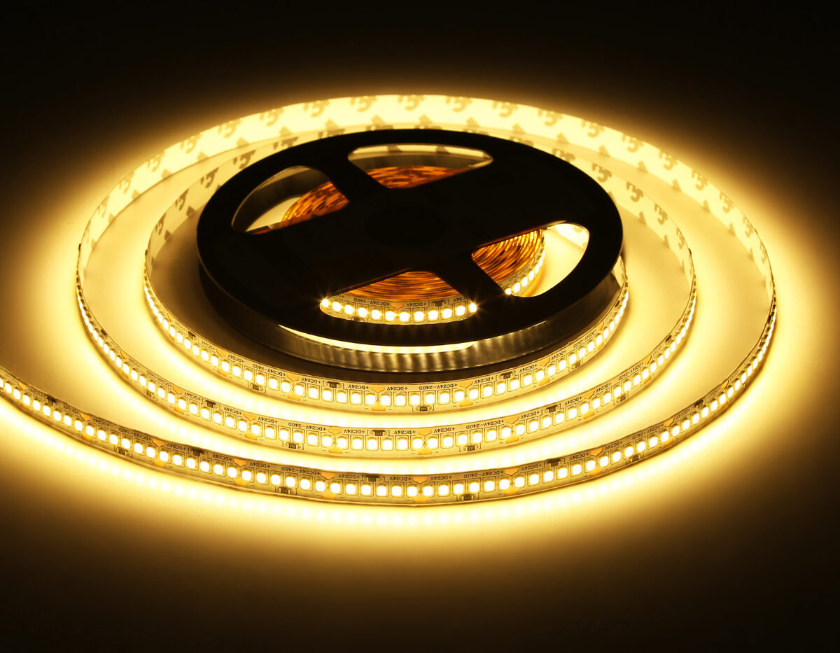 GS3501 2835 240Led /22W m/ 24V IP20 3000K/ 5000*10*1.2mm (2 конт.) — изображение 7