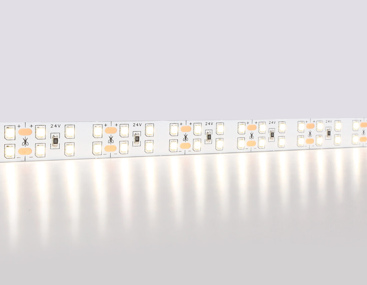 GS3602 2835 204Led/ 20W m/ 24V IP20 4500K/ 5000*14*1.2mm (2 конт.) — изображение 1