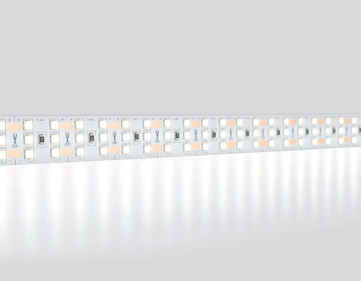 GS3903 2835 324Led/ 26W m/ 24V IP20 6500K/ 5000*18*1.2mm (2 конт.) — изображение 1