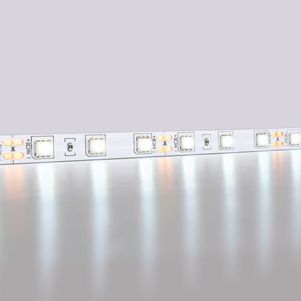 GS4003 5050 60Led/ 14.4W m/ 24V IP20 6500K/ 5000*10*1.87mm (2 конт.)