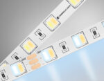 GS4101 5050 60Led/ 14W m/ 24V IP20 CCT 3000-6500K/ 5000*10*1.87mm (3 конт.) — изображение 2