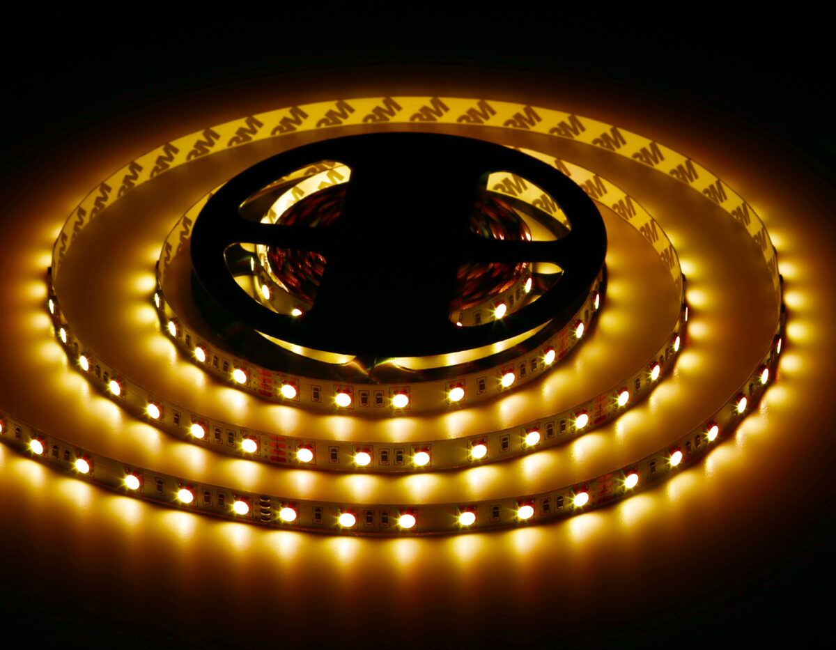 GS4302 5050 60Led/ 14.4W m/ 24V IP20 RGB/ 5000*10*1.87mm (4 конт.) — изображение 3