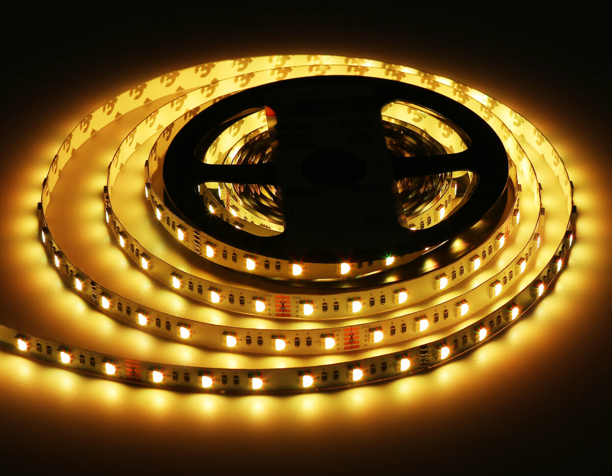 GS4403 5050 60Led/ 10W m/ 24V IP20 RGBW+6500K/ 5000*10*1.87mm (5 конт.) — изображение 3