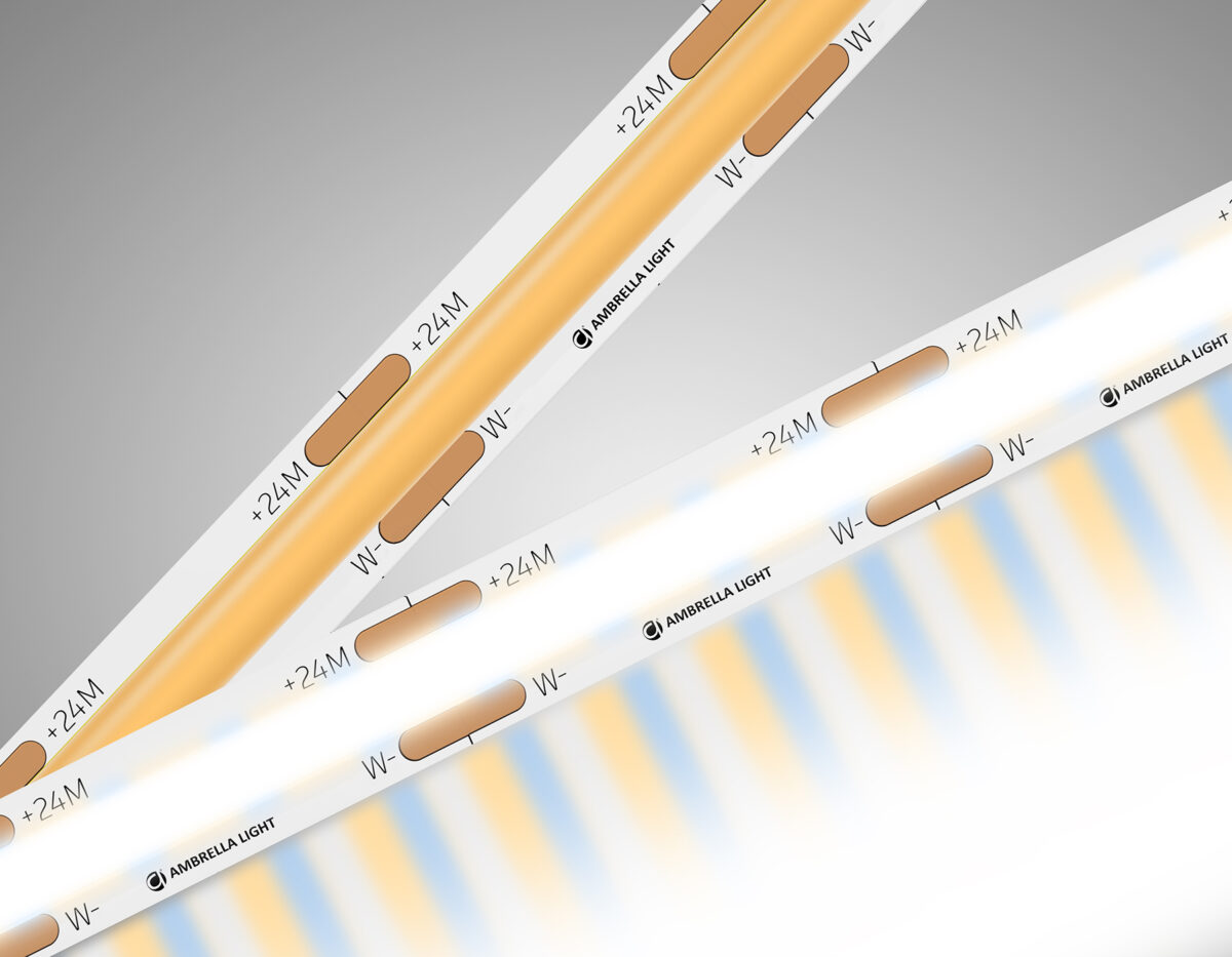 GS4901 COB 608Led/ 12W m/ 24V IP20 CCT 3000-6500K/ 5m*8mm*2.2mm (3 конт.) — изображение 8