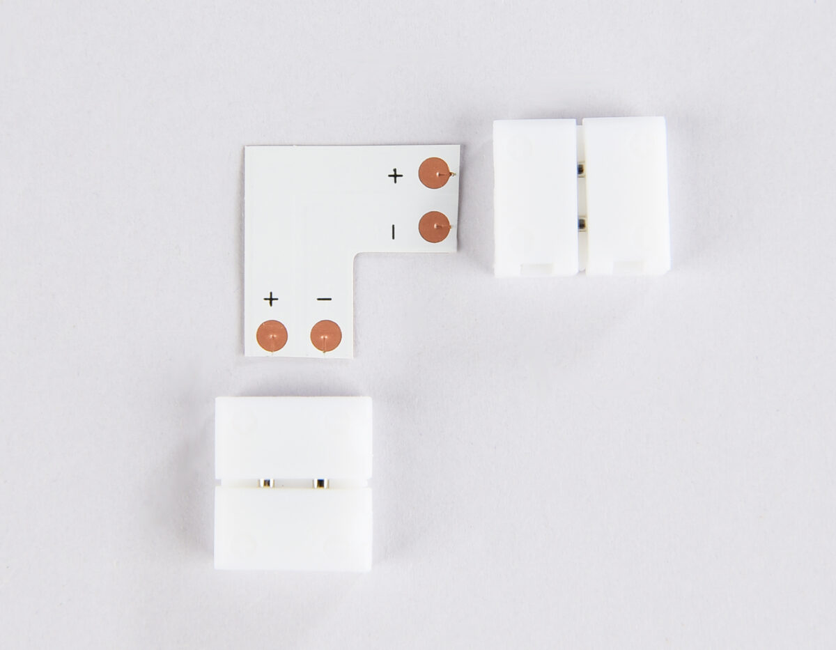 GS6551 Соединитель угловой L 5050 12/24V (2 конт.) (10шт) — изображение 1