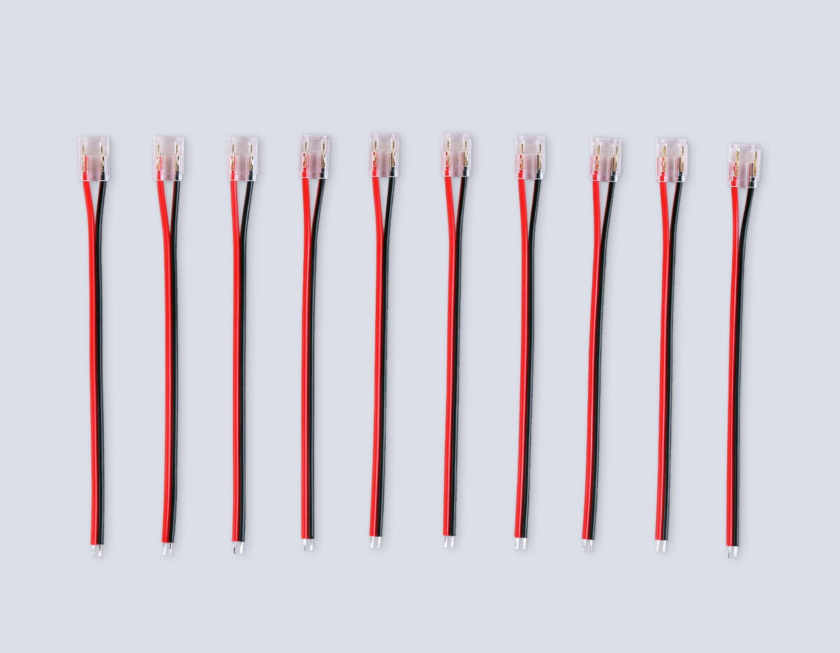 GS7375 Соединитель гибкий односторонний COB 12/24V для лент 8/10mm (2 конт.) (10шт) — изображение 1