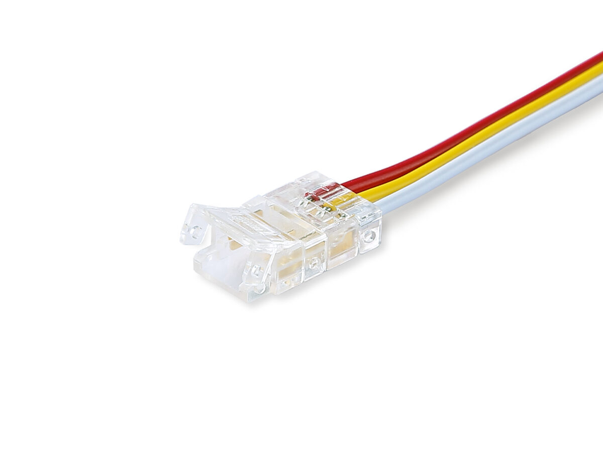 GS7911 Соединитель гибкий двухсторонний COB CCT 12/24V для лент 8mm (3 конт.) (5шт) — изображение 4