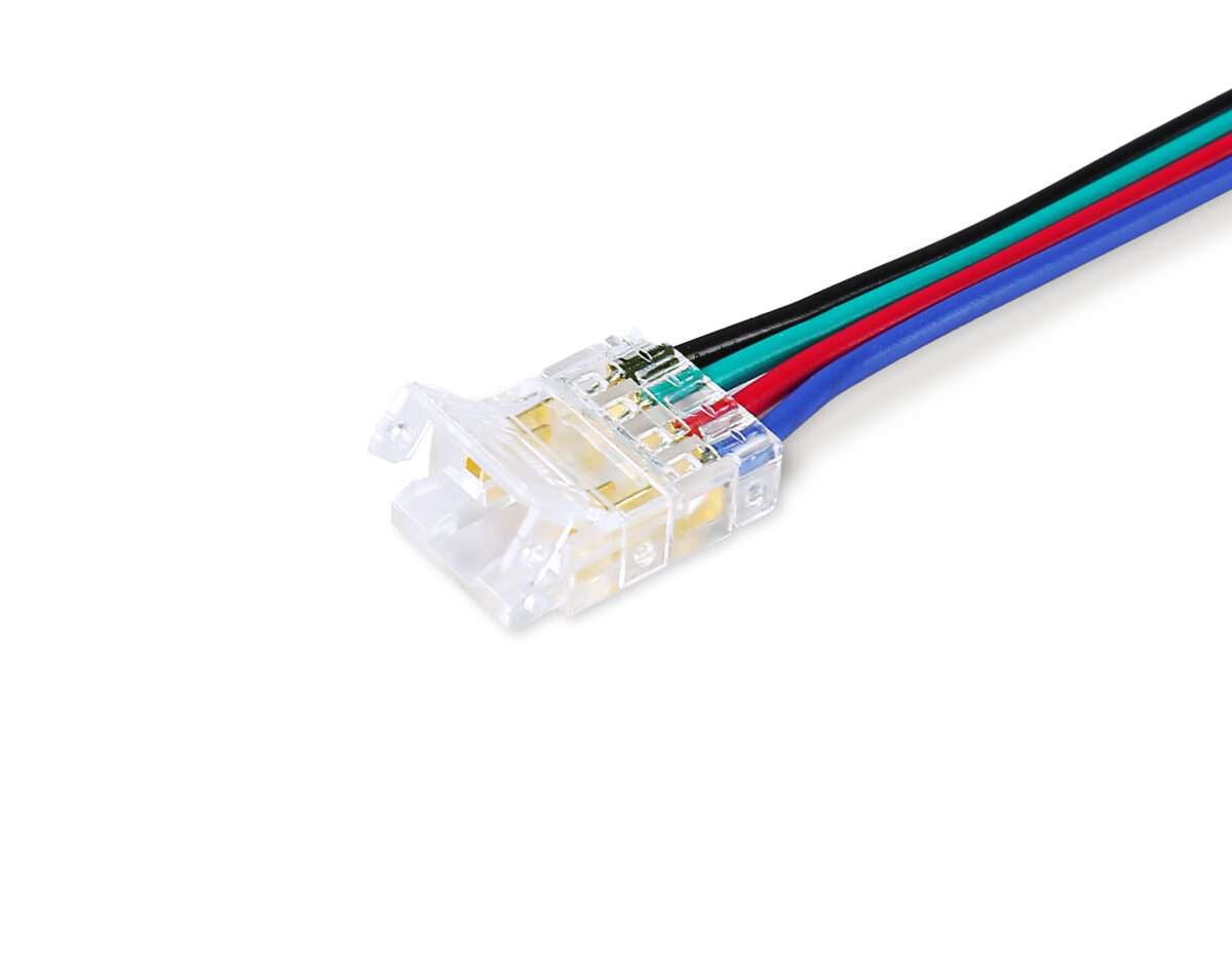 GS7921 Соединитель гибкий двухсторонний COB RGB 12/24V для лент 10mm (4 конт.) (5шт) — изображение 4