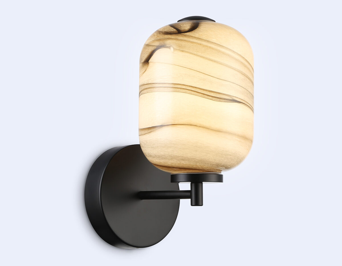 LH11039 BK/MG черный/мраморно-серый 8W 3000K 150*220*300 — изображение 1