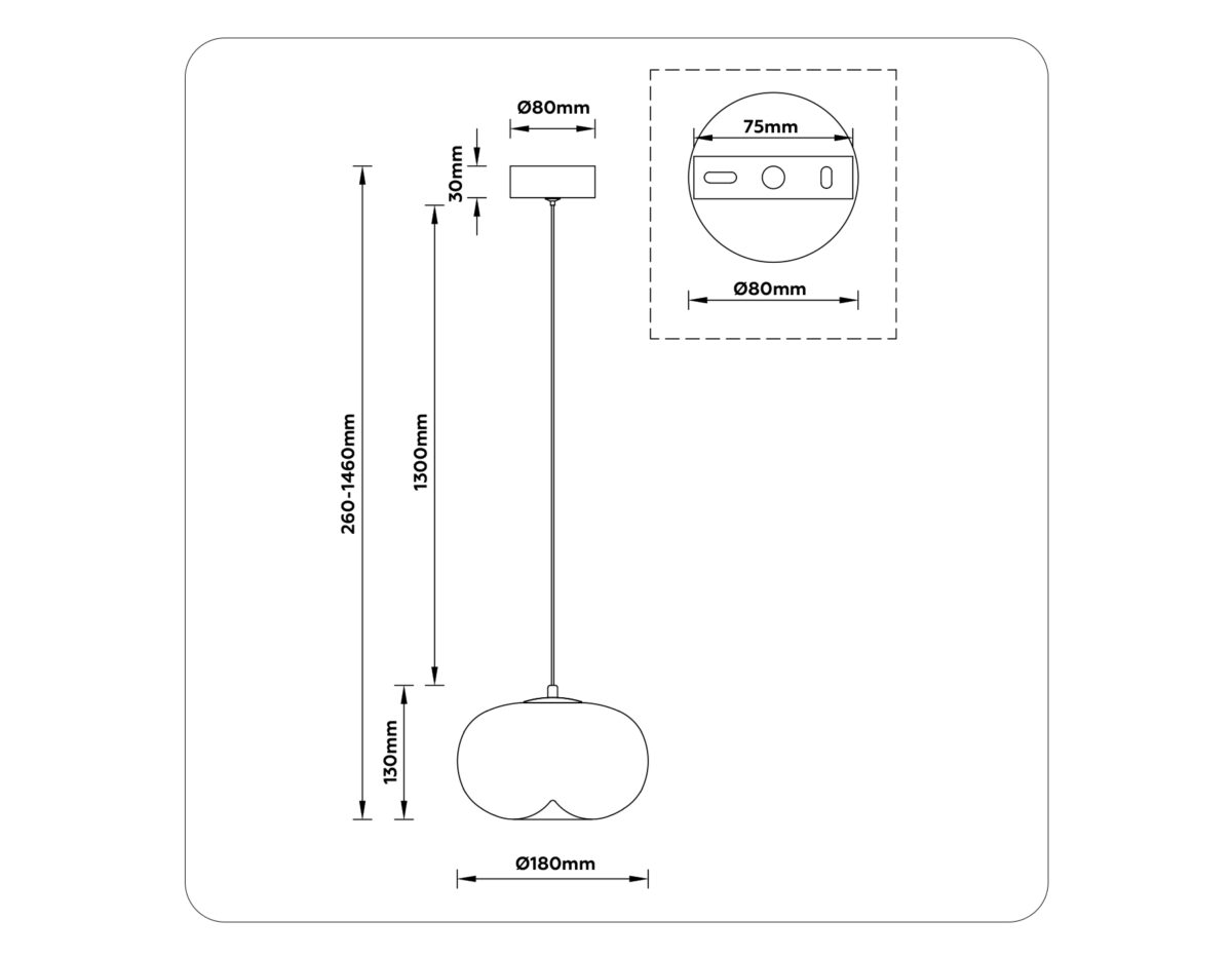 LH11082 BK/SM черный/дымчатый 4W 3000K D180*130 — изображение 7