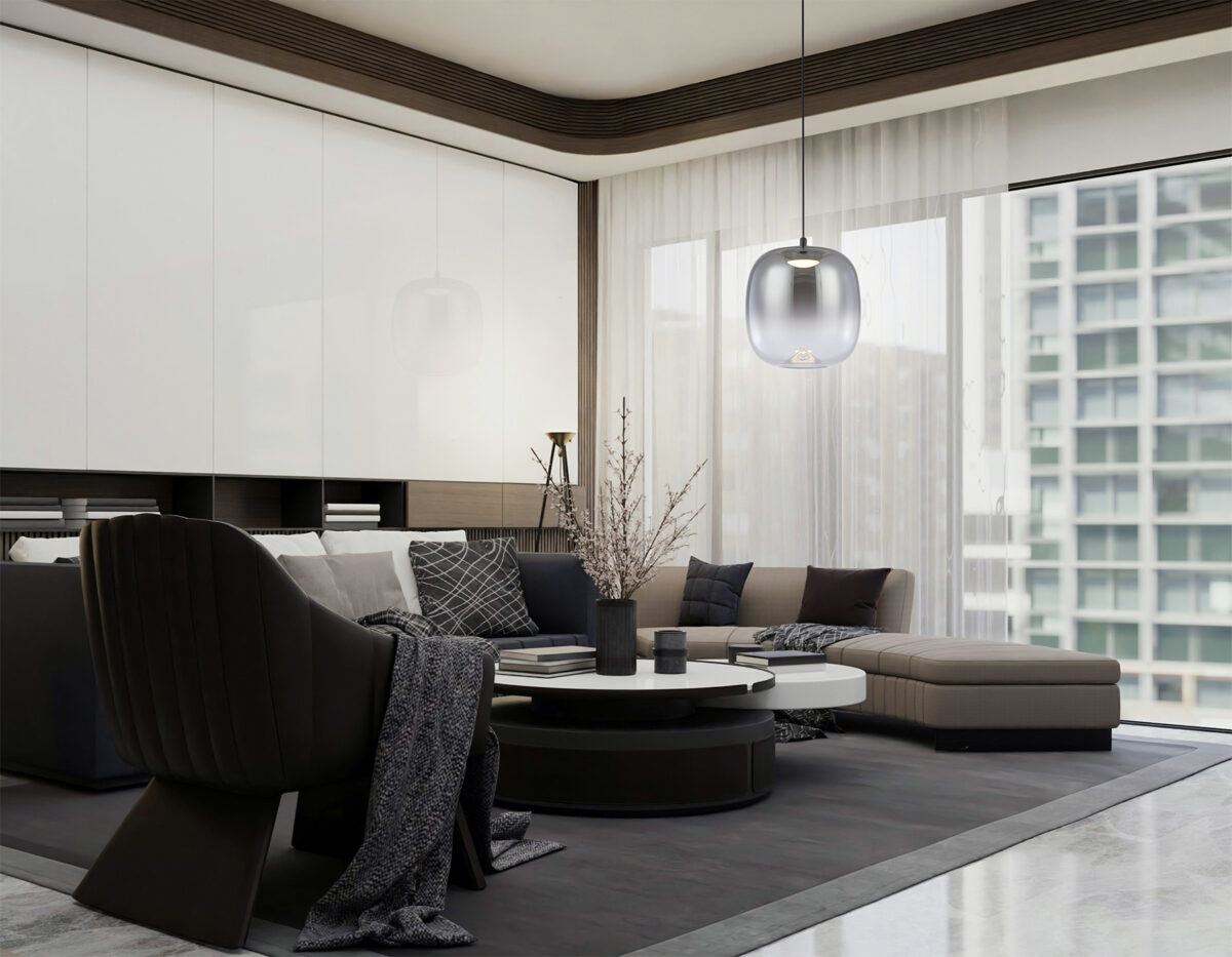 LH11092 BK/SM черный/дымчатый 4W 3000K D150*170 — изображение 6